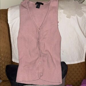 Light pink V-neck blouse from Forever 21